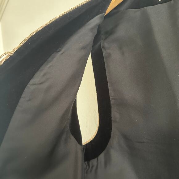 Saint Laurent Rare Russian Velvet Midi Vest size FR 34 Caftan Cotton - Picture 11 of 16